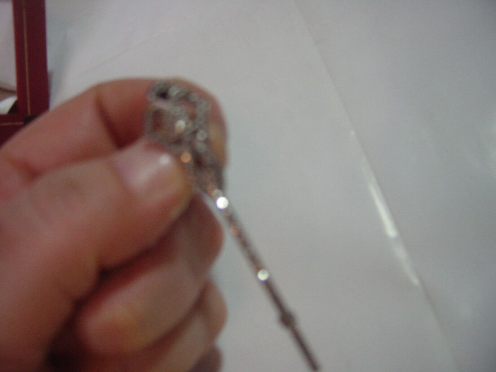 RARE-Beautiful Victorian Solid Silver sparkly  DE… - image 7