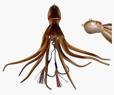 NEW 11½ oz. - 7½" COD, BASS & HALIBUT TROLLING & JIGGING - ROOT BEER OCTOPUS