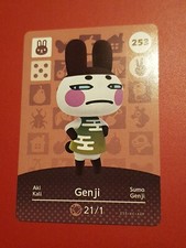 GENJI ANIMAL CROSSING AMIIBO SERIES 3 CARD #253 TRACKED AU POST geniuine