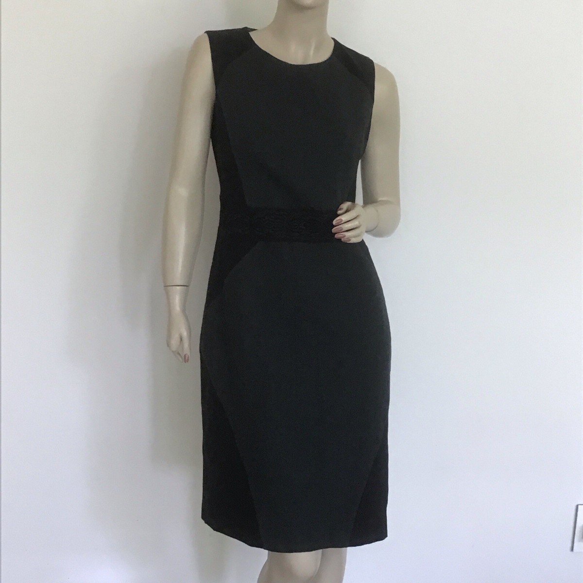Etro Hunter Green Black Colorblock Soutache Fitted Wool Sheath Dress 42 6 |  eBay