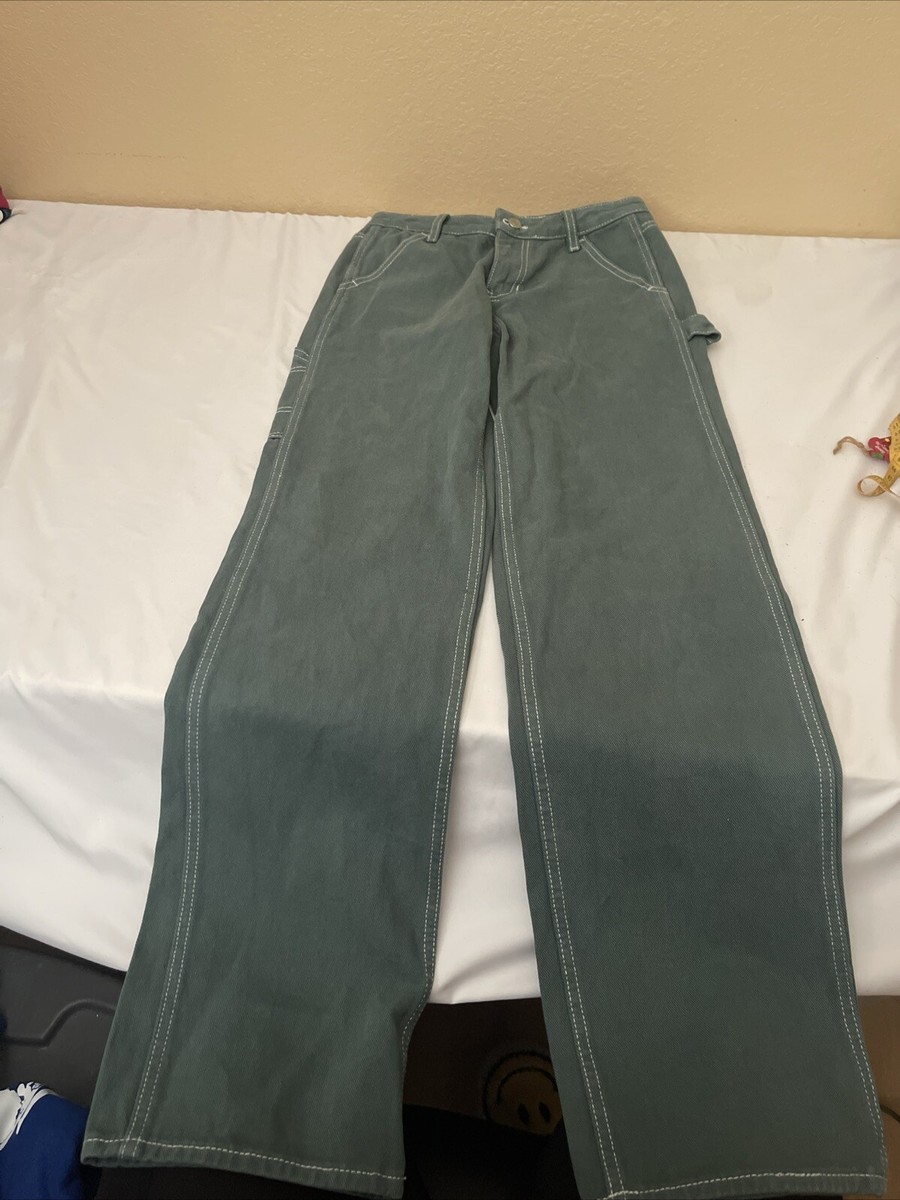 PACSUN 90's BF Carpenter Jeans Womens 23 Tall Green 100