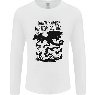 Fantasy Schriftsteller Autor Romancier Dragons Herren Langarm T-Shirt