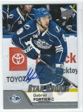 2020-21 Upper Deck AHL #194 Gabriel Fortier Star Rookie autograph