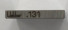 Starrett/Webber SS .131 A1 Square Steel Individual Gage Block, .131", Grade A1