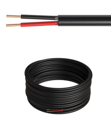 500FT Outdoor Alarm Security Cable 18AWG SOLID CCA 18/2 Direct Burial Bulk Wire - Picture 1 of 5