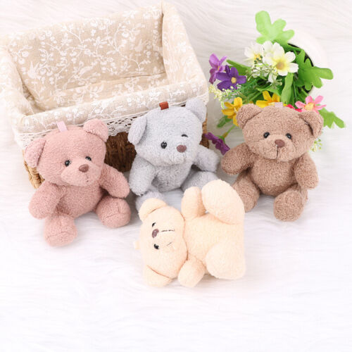 1Pcs 10cm Cute Teddy Bear Dolls Patch Bear Soft Stuffed Toy Bear Birthday G-KF - Foto 1 di 16
