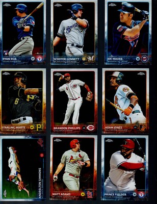 2015 TOPPS CHROME BASEBALL COMPLETE YOUR SET  1-200 BUY MORE, SAVE MORE