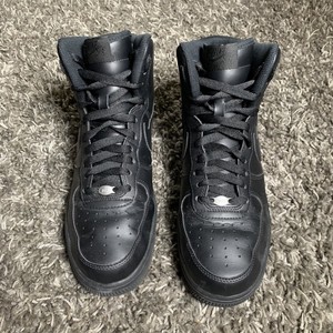 Nike Air Force 1 315121-032 Sz 9.5 Triple Black | eBay