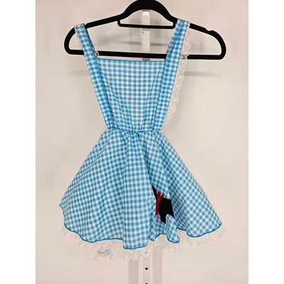 Wizard of Oz Dorothy Girls Sz M/L Gingham Dress Costume Blue | eBay
