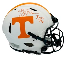 Phillip Fulmer Tennessee Volunteers Signed Authentic Lunar Helmet Beckett COA