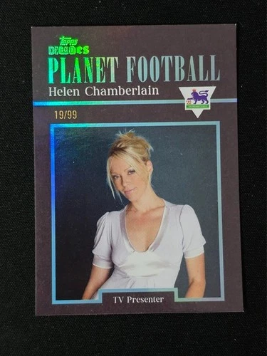 2025 Topps Decades Premier League 90's Edition Helen Chamberlain Blue /99 Planet
