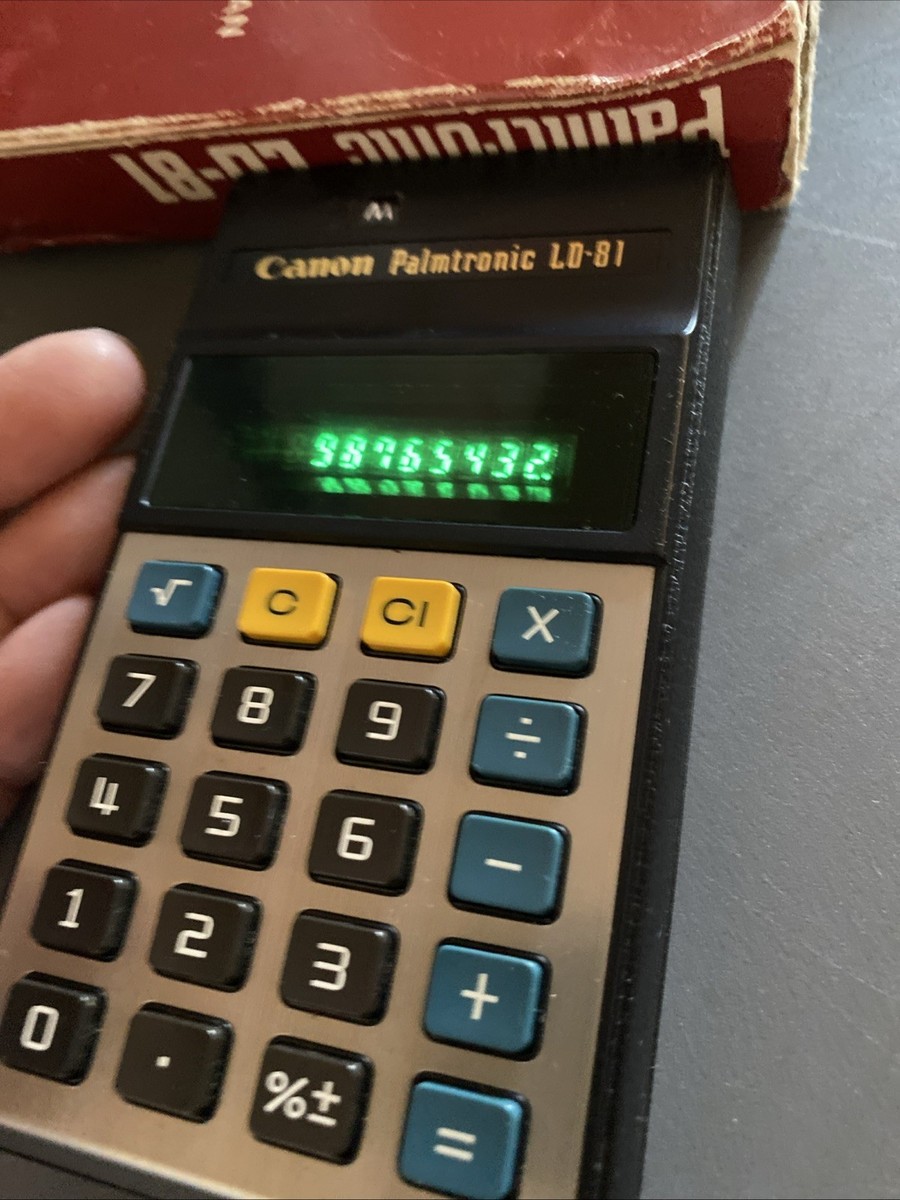 Vintage Canon Palmtronic LD-81 Electronic Calculator with VFD