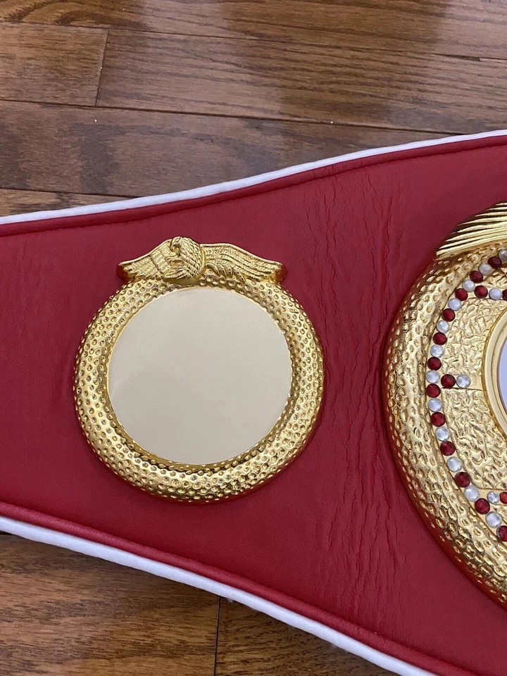 Cinturón Campeonato de Boxeo FIB Tamaño Adulto Réplica 6MM Zinc Metal Placas Tamaño Adulto Foto 4 de 4