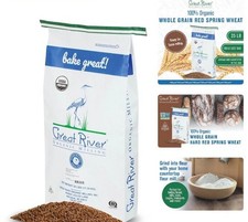 Organic Whole Grain Hard Red Wheat Berries 25 lb Bulk High Protein Flour Milling