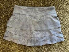 Athleta Girl Swing Skort Periwinkle Dot Girl's Medium 8-10 EUC tennis golf