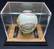 Roy Campanella Autographed Baseball - signed flat before stitched - LOA JSA