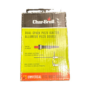 Char-Broil 6551 Dual-Spark Piezo Grill Igniter, Universal Fit, Plastic, Black