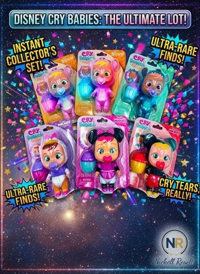 Cry Babies Magic Tears Disney Edition  Stitch, Angel, Daisy, Mickey & Minnie SET