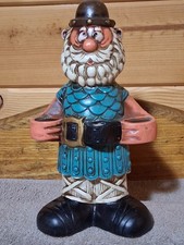 Vintage "Viking" Figurine Planter/Candle Holder