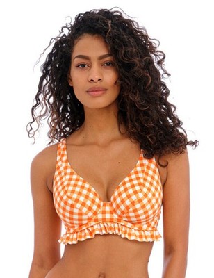 32E Freya Check In Bikini Oberteil Bügel High Apex Plunge Damen Bademode 201913