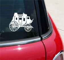 STAGECOACH STAGE SOUTHWEST GRAPHIC DECAL STICKER ART CAR WALL DECOR