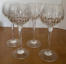 Set Of 4 Mikasa Crystal ARCTIC LIGHTS Hock Wine Glasses 8 1/4”