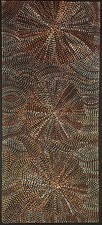 Joy Purvis Petyarre ,Authentic Aboriginal Art, Size; 105 x 45cm Bush Yam Seeds.