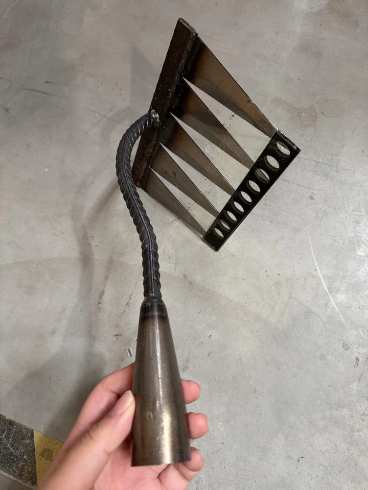 Gartenrechen Unkrauthacke Unkrautentferner 5-Zahn Werkzeug Garten Harke Stahl - Bild 4 von 4