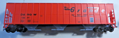 Athearn H0 FMC 4700 3-Bay Covered Hopper Rio Grande D&RGW #15641 ATH73810