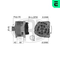 ERA Lichtmaschine Generator Lima 210390A FüR Movano X70 Vivaro Opel X83 14V Bus