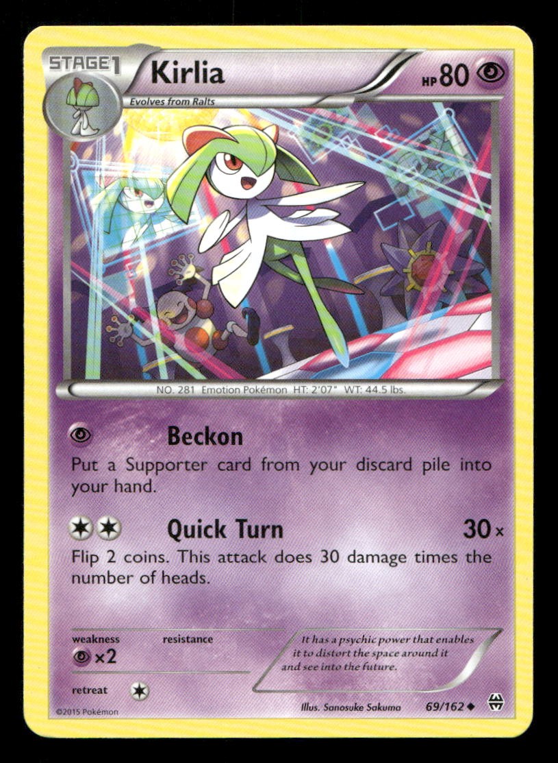 Kirlia 69/162 BREAKthrough NM/M Pokemon