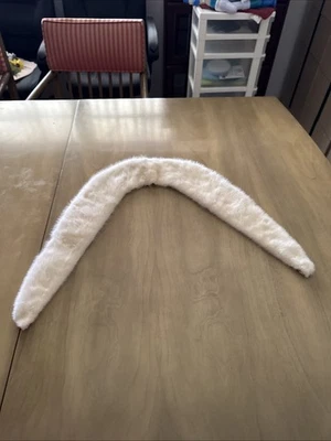 Vintage Fur Collar Neck Wrap White Cream - Image 1 of 3