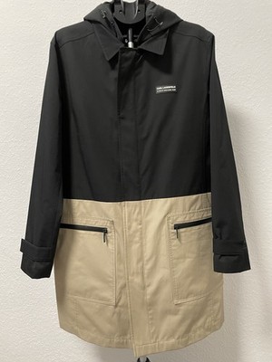 Karl Lagerfeld Herren Mantel / Parka EU 54 | Neu ohne Etikett | Schwarz-Beige