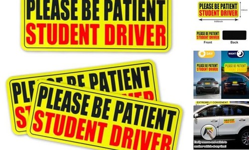 3pcs Student Drive Magnet for Car, Please Be Patient Student Driver, New