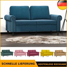 Sofa 3-Sitzer Loungesofa Couch Wohnzimmersofa Designsofa Dunkelgrau Samt vidaXL