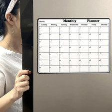 Magnetic Dry Erase Calendar Monthly Planner Whiteboard for Refrigerator with Mar
