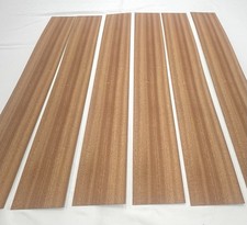 Sapele Wood Veneer: 1/16" Thick 6 Sheets ( 37.5" X 5" ) 7.5 Sq Ft