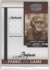 2008 Leaf Certified Materials Fabric of the Game Collegiate Terrell Thomas 0c2