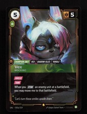 Vex - Mocking (Alternate Art) 055A/219 Unleashed Showcase Riftbound Foil LP — live eBay listing