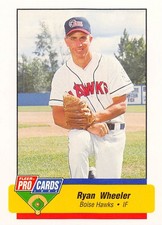Ryan Wheeler 1994 Fleer ProCards 3366 Boise Hawks Baseball Card