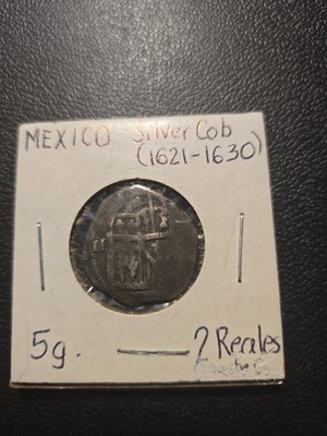 Mexico Silver Cob Coin (1621-1630)