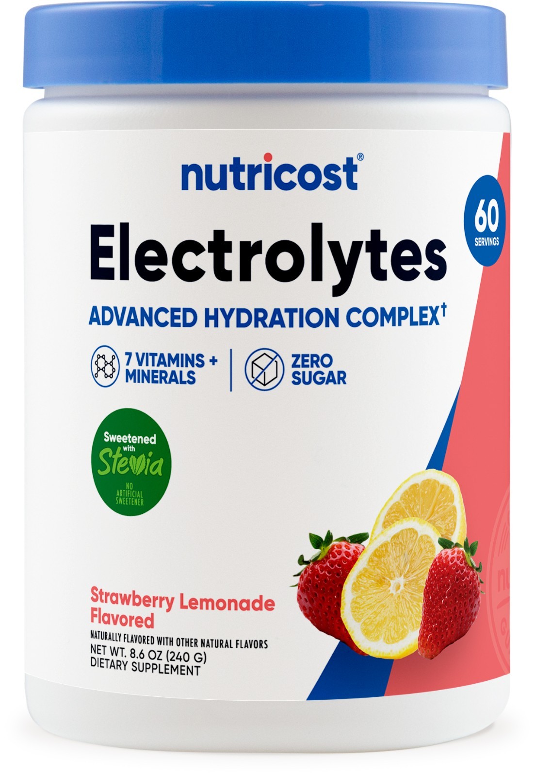 Nutricost Electrolytes Complex Powder (Strawberry Lemonade) 