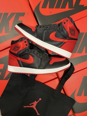 Jordan Air Jordan 1 OG Bred Black Red High Top Sneakers Men's
