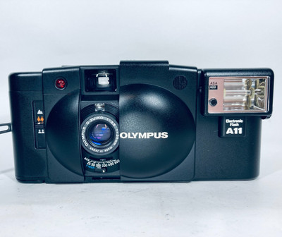 [NEAR MINT] Olympus XA2 A11 Black 35mm Point & Shoot Film Camera From JAPAN