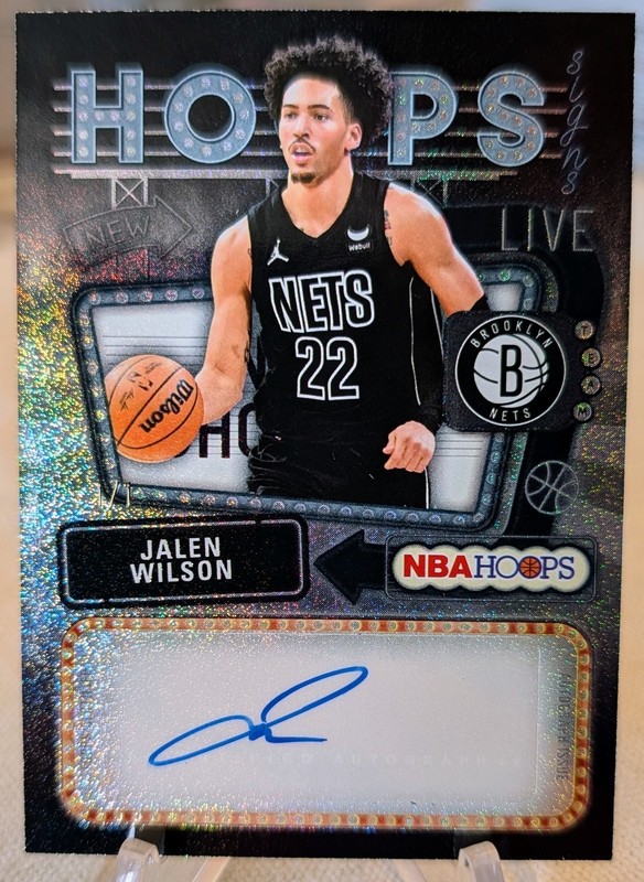 2025-26 Topps Hoops Jalen Wilson First Signs Auto Nets 1/1 One Of One!