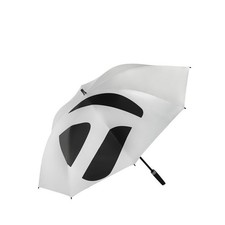 NEW 2025 TaylorMade 60" Single Canopy Silver/Black Golf Sun Umbrella - Sunbrella