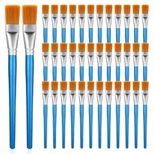 1 Inch Flat Paint Brushes, 40 Pieces Large Acrylic Painting Brushes Bulk with...
