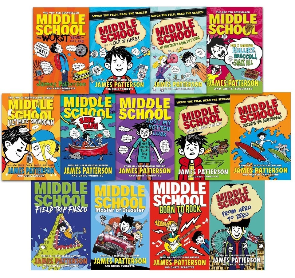 Middle School Series 13 Books Collection Set by James Patterson Just My Rotten