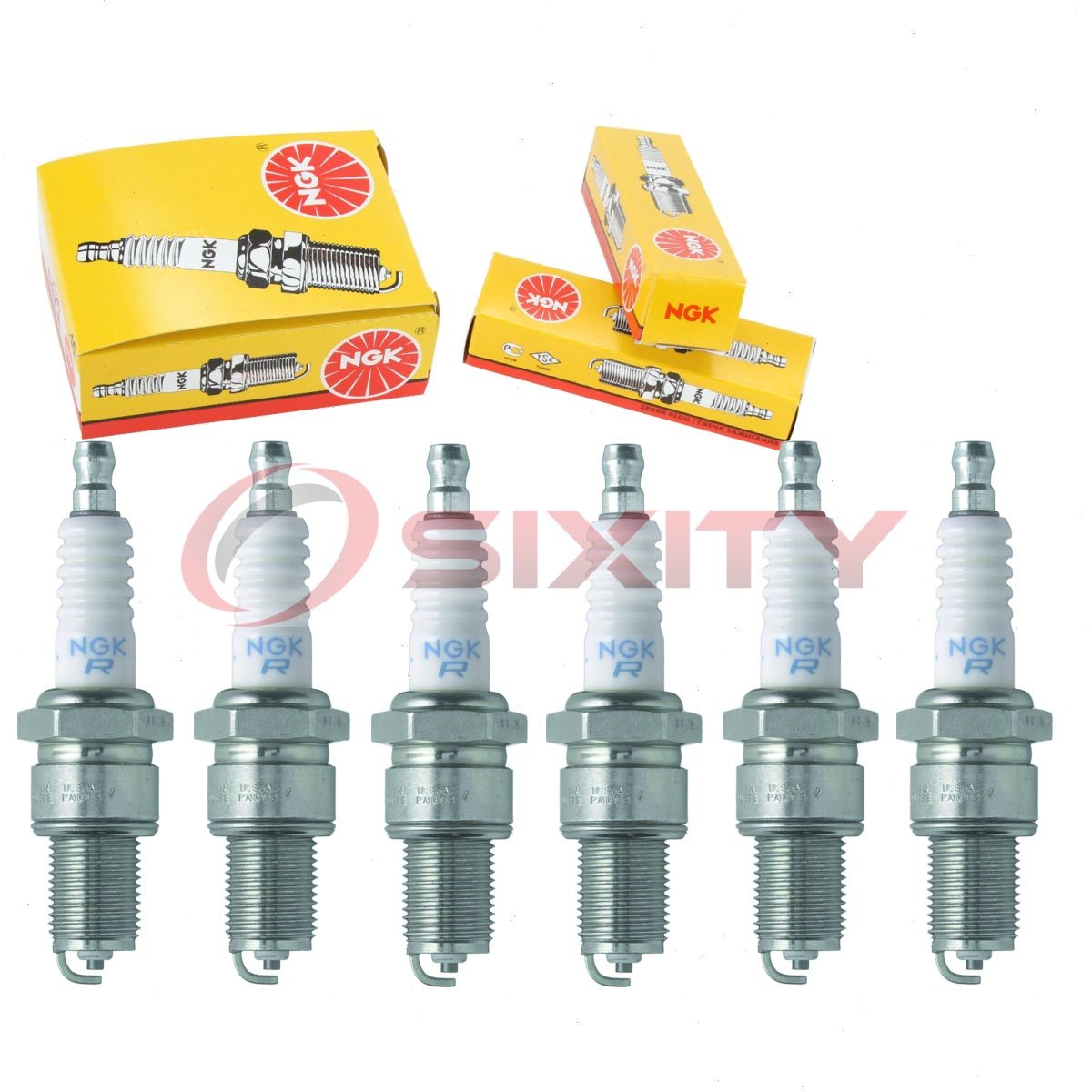 6 pc NGK 6770 BPR2ES BLYB Standard Spark Plugs for W9EXU W9EXR-U W9EP dz