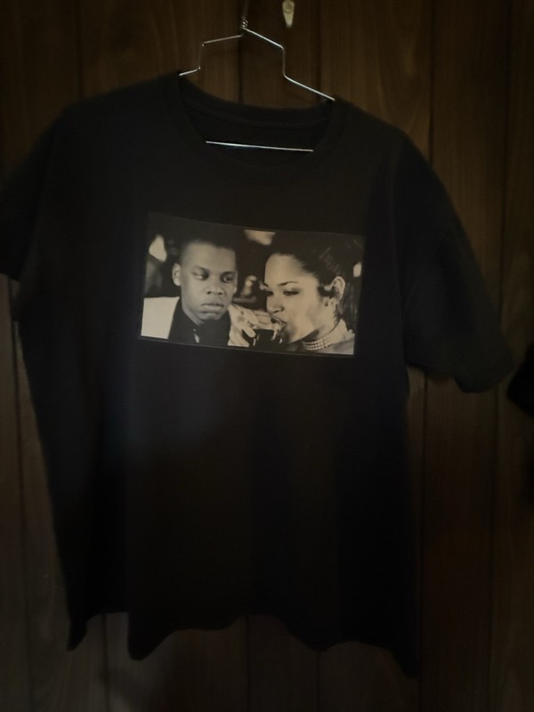 Black Custom Jay-Z HOV Rocafella Reasonable Doubt ROC JAY-Z 30 Shirt Large